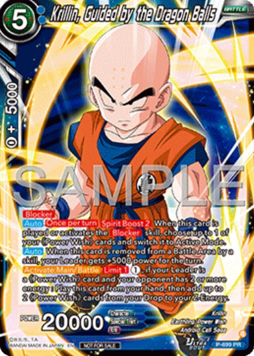 Image for Krillin, Guided by the Dragon Balls (Ultra-Bout Series Tournament Pack Vol.13) (P-699) (TPR) - Dragon Ball Super: Masters