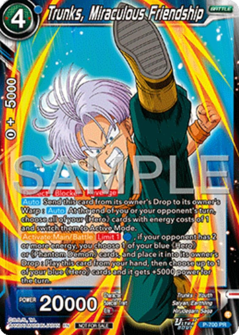 Image for Trunks, Miraculous Friendship (Ultra-Bout Series Tournament Pack Vol.13) (P-700) (TPR) - Dragon Ball Super: Masters