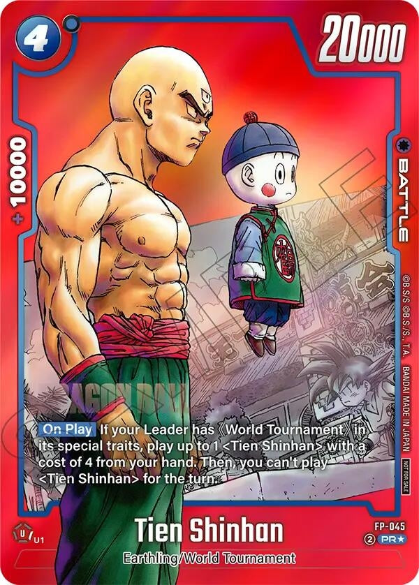 Image for Tien Shinhan - FP-045 (Limited Pack MANGA Version 01) (FP-045) (DBSFW_TPR) - Dragon Ball Super: Fusion World