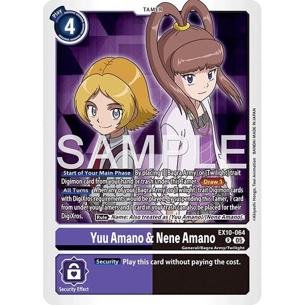 Image for Yuu Amano & Nene Amano (EX10-064 R) (EX10) - Digimon Card Game
