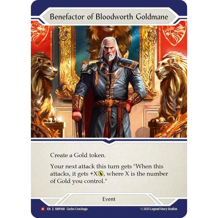 Image for Benefactor of Bloodworth Goldmane (SMP008) - Flesh and Blood TCG