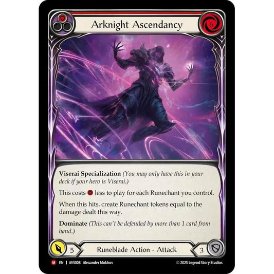 Image for Arknight Ascendancy (Red) (AVS008) - Flesh and Blood TCG