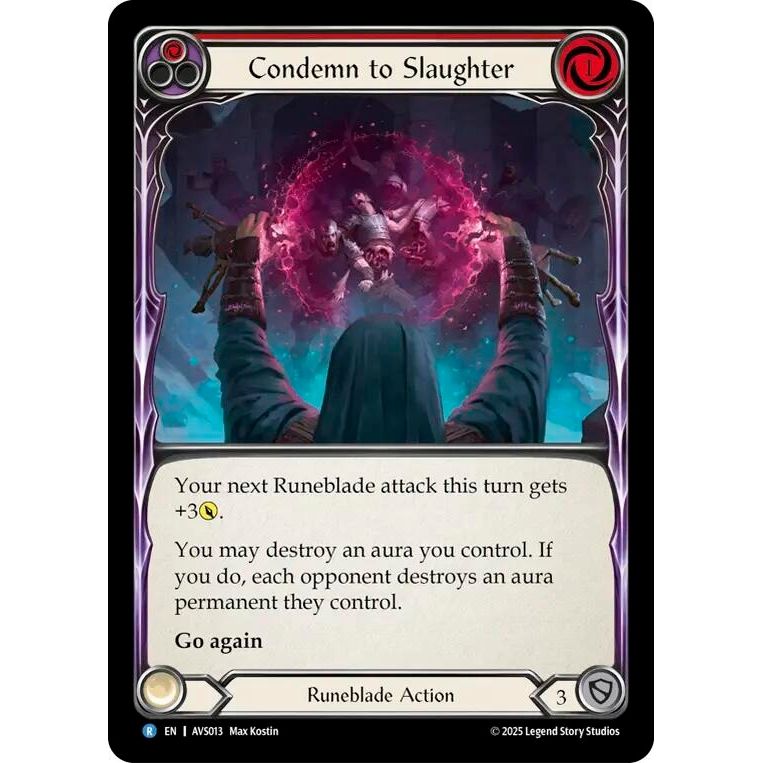 Image for Condemn to Slaughter (Red) (AVS013) - Flesh and Blood TCG