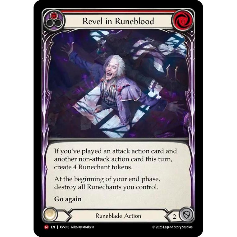 Image for Revel in Runeblood (Red) (AVS018) - Flesh and Blood TCG