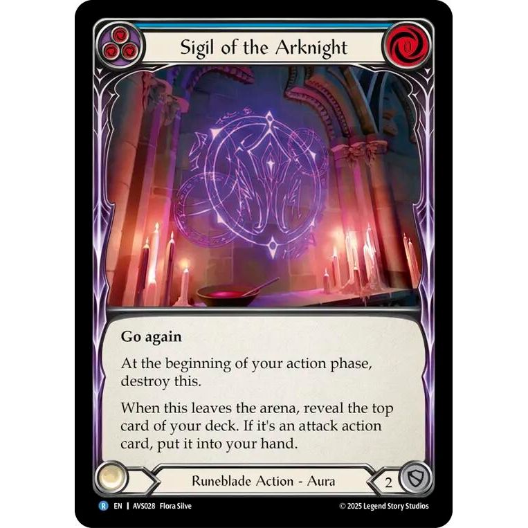 Image for Sigil of the Arknight (Blue) (AVS028) - Flesh and Blood TCG