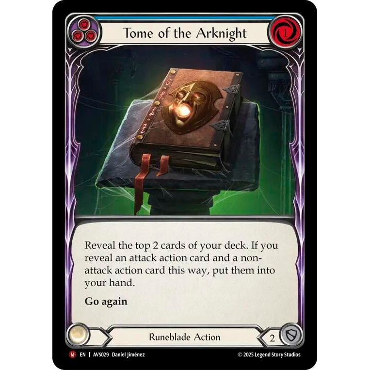 Image for Tome of the Arknight (Blue) (AVS029) - Flesh and Blood TCG