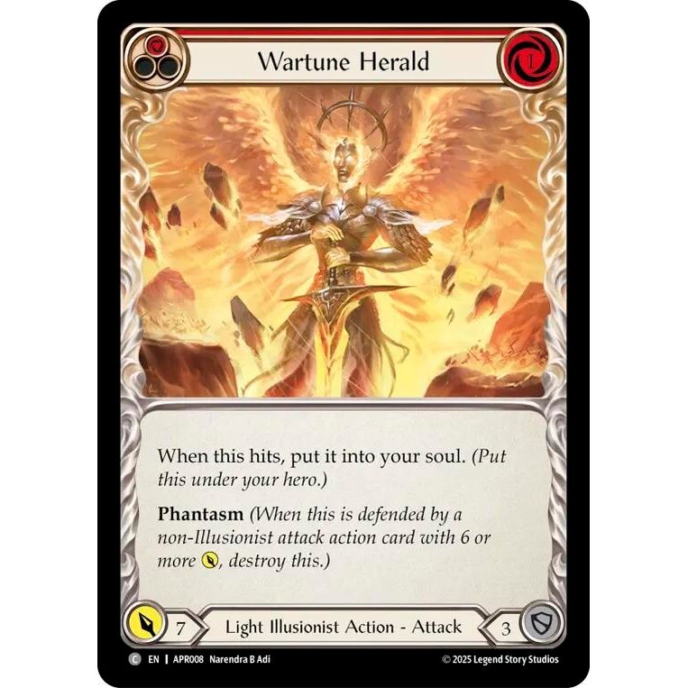 Image for Wartune Herald (Red) (APR008) - Flesh and Blood TCG