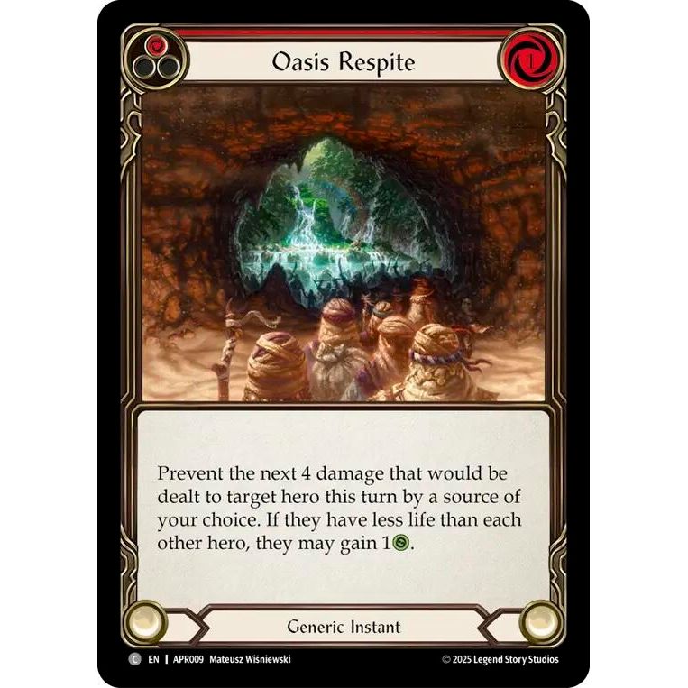 Image for Oasis Respite (Red) (APR009) - Flesh and Blood TCG