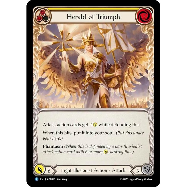 Image for Herald of Triumph (Yellow) (APR013) - Flesh and Blood TCG