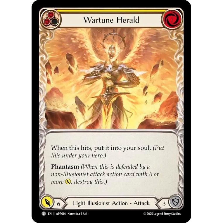 Image for Wartune Herald (Yellow) (APR014) - Flesh and Blood TCG
