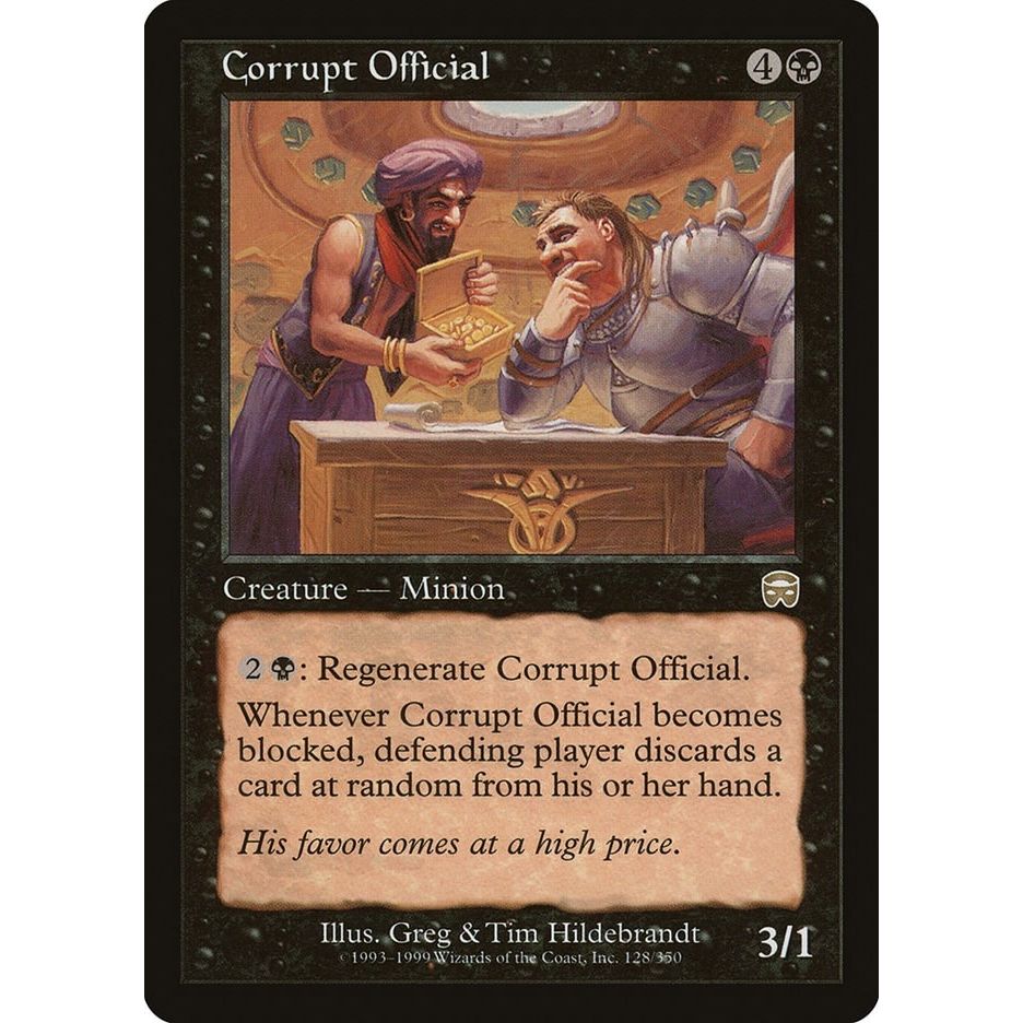 Image for Corrupt Official (128) (MMQ) - Magic: The Gathering