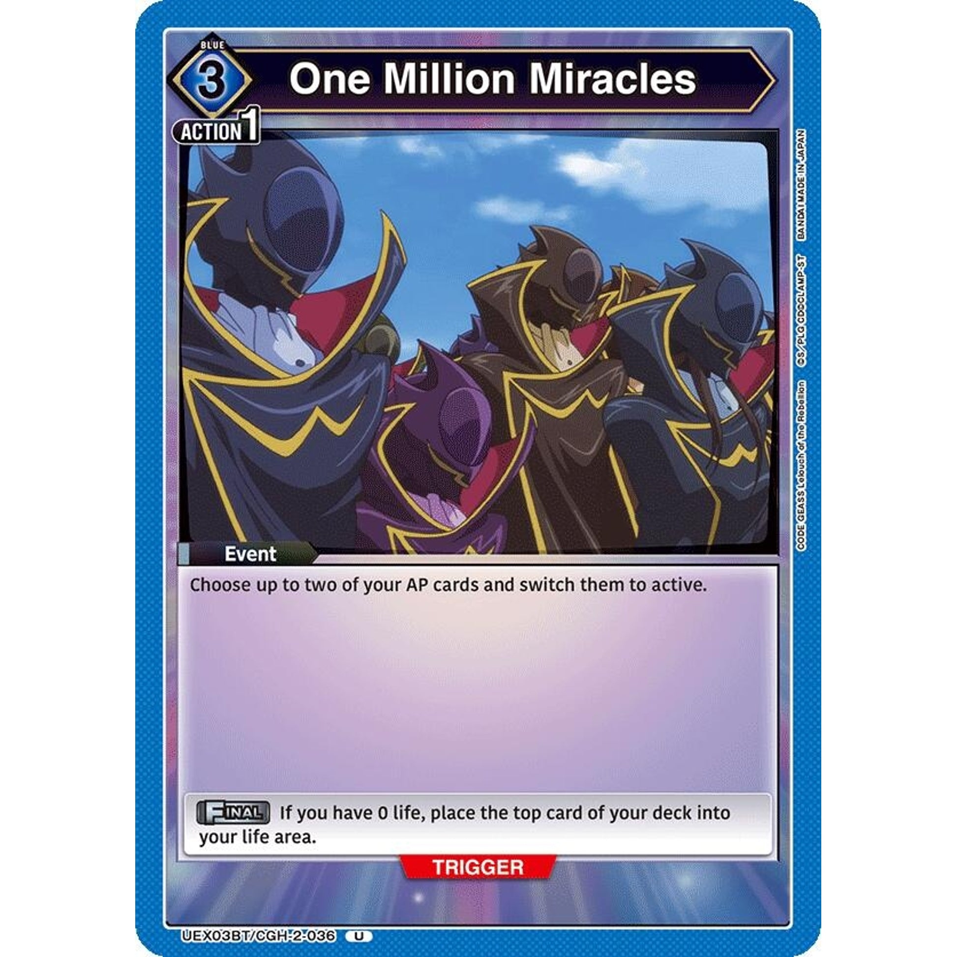 Image for One Million Miracles (UEX03BT/CGH-2-036) (UEX03BT) - Union Arena
