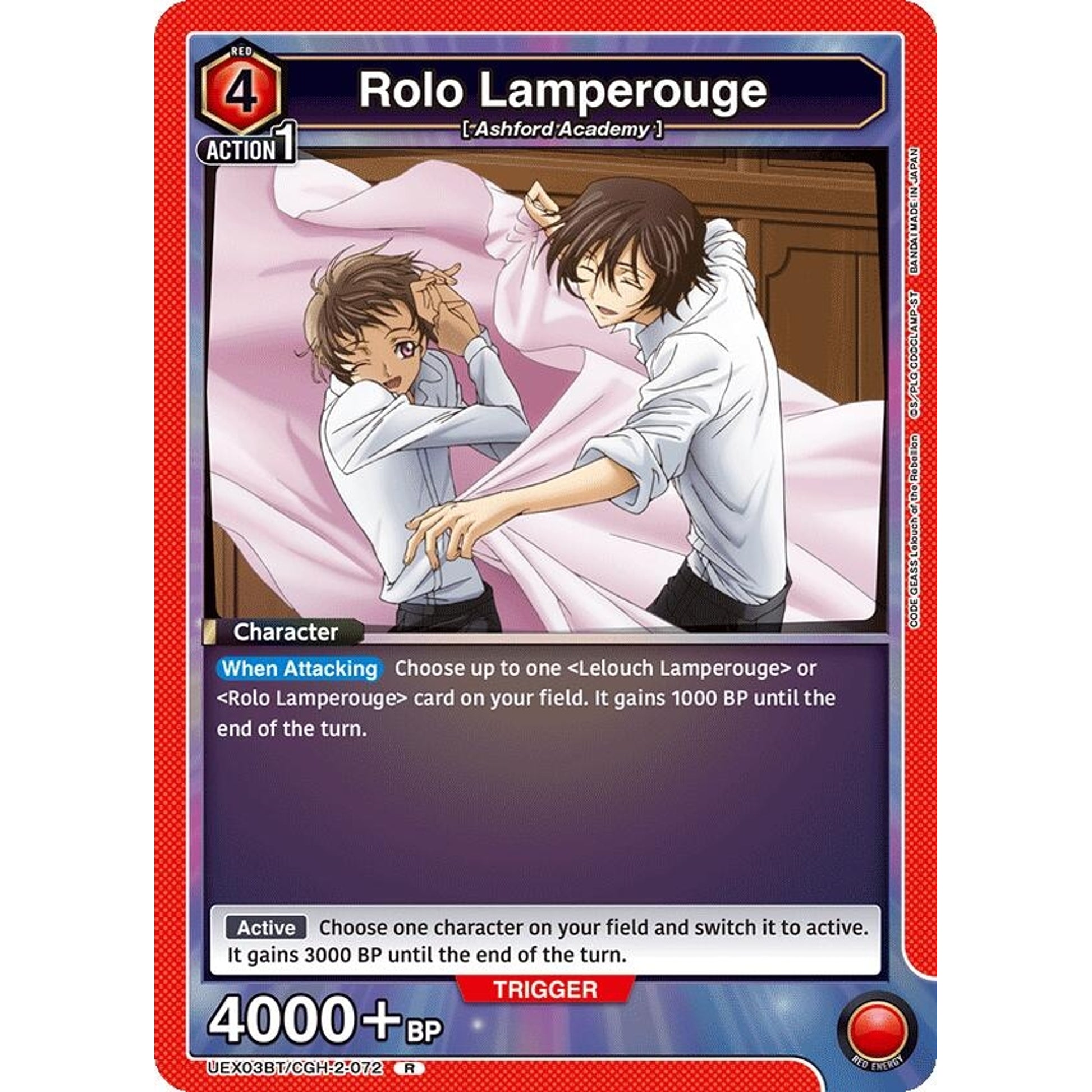 Image for Rolo Lamperouge (072) (UEX03BT/CGH-2-072) (UEX03BT) - Union Arena
