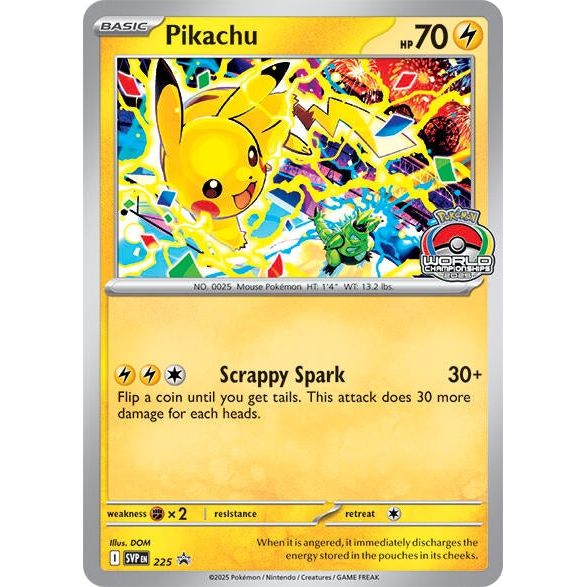 Image for Pikachu - 225 (World Championship 2025) (225) (SVP) - Pokemon