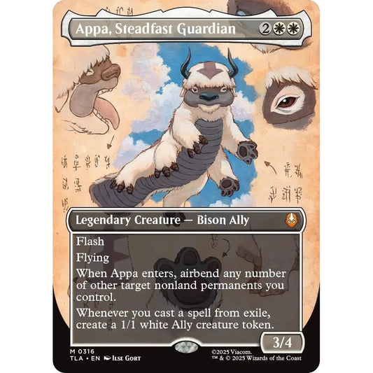 Image for Appa, Steadfast Guardian (Borderless) (316) (TLA) - Magic: The Gathering