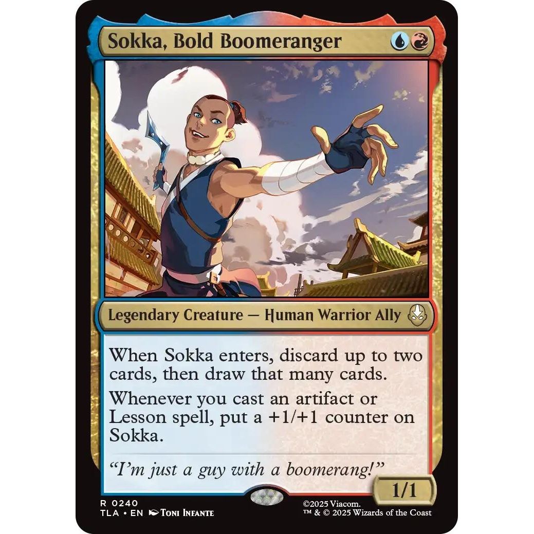 Image for Sokka, Bold Boomeranger (240) (TLA) - Magic: The Gathering