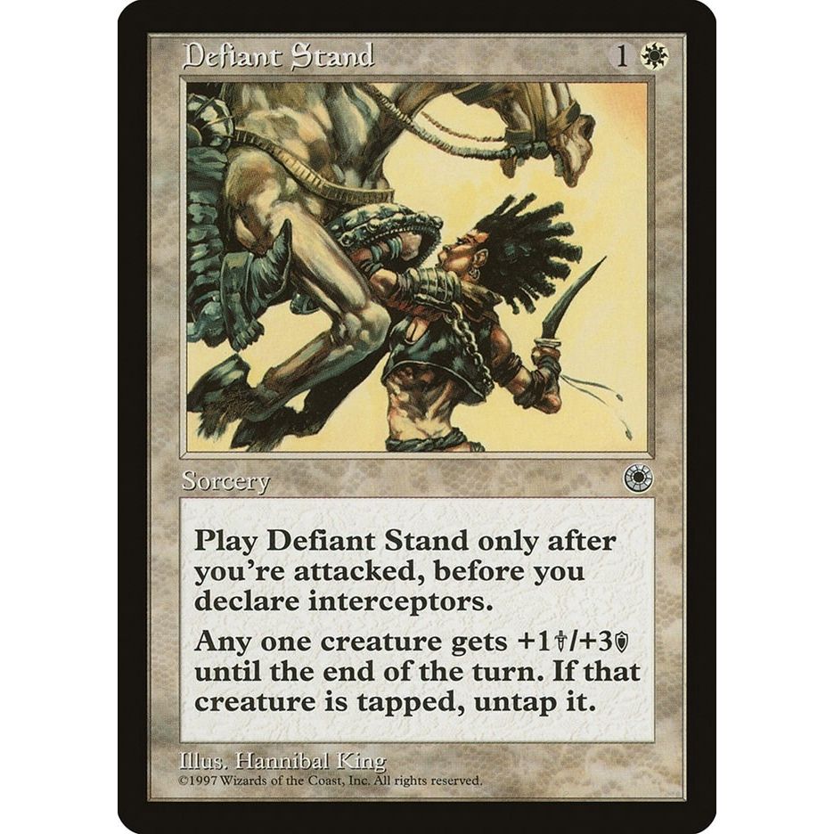 Image for Defiant Stand (POR) - Magic: The Gathering
