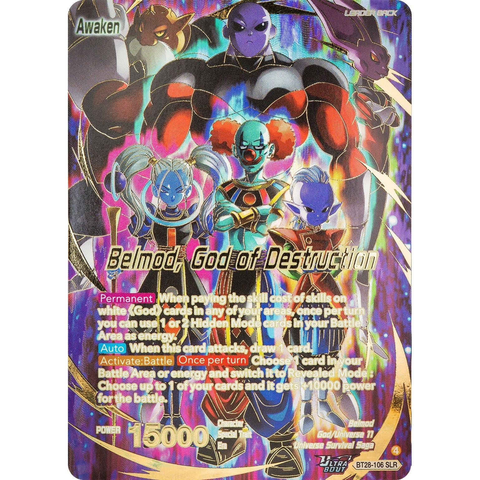 Image for Belmod // Belmod, God of Destruction (SLR) (BT28-106) (BT28) - Dragon Ball Super: Masters