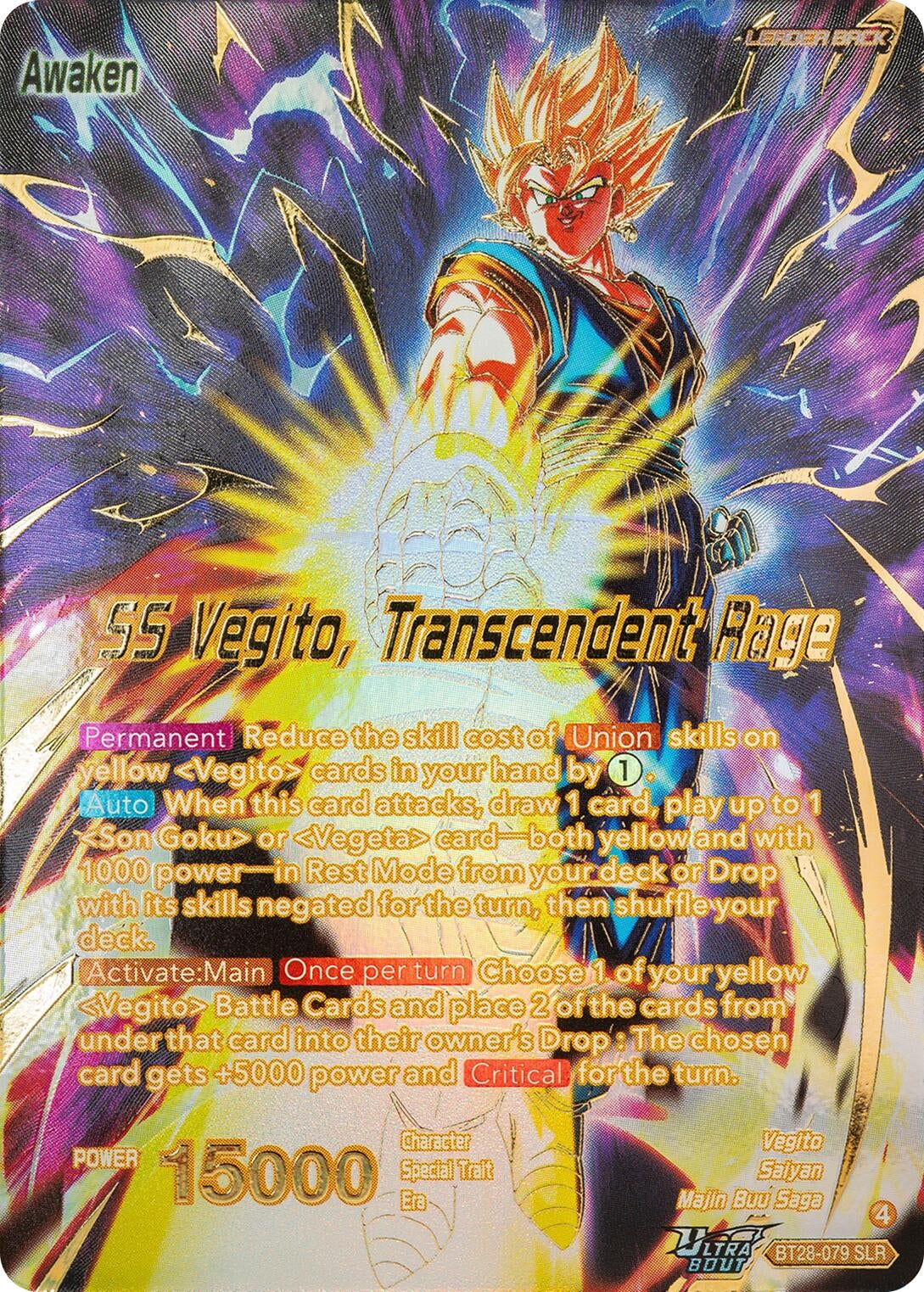 Image for Vegito // SS Vegito, Transcendent Rage (SLR) (BT28-079) (BT28) - Dragon Ball Super: Masters