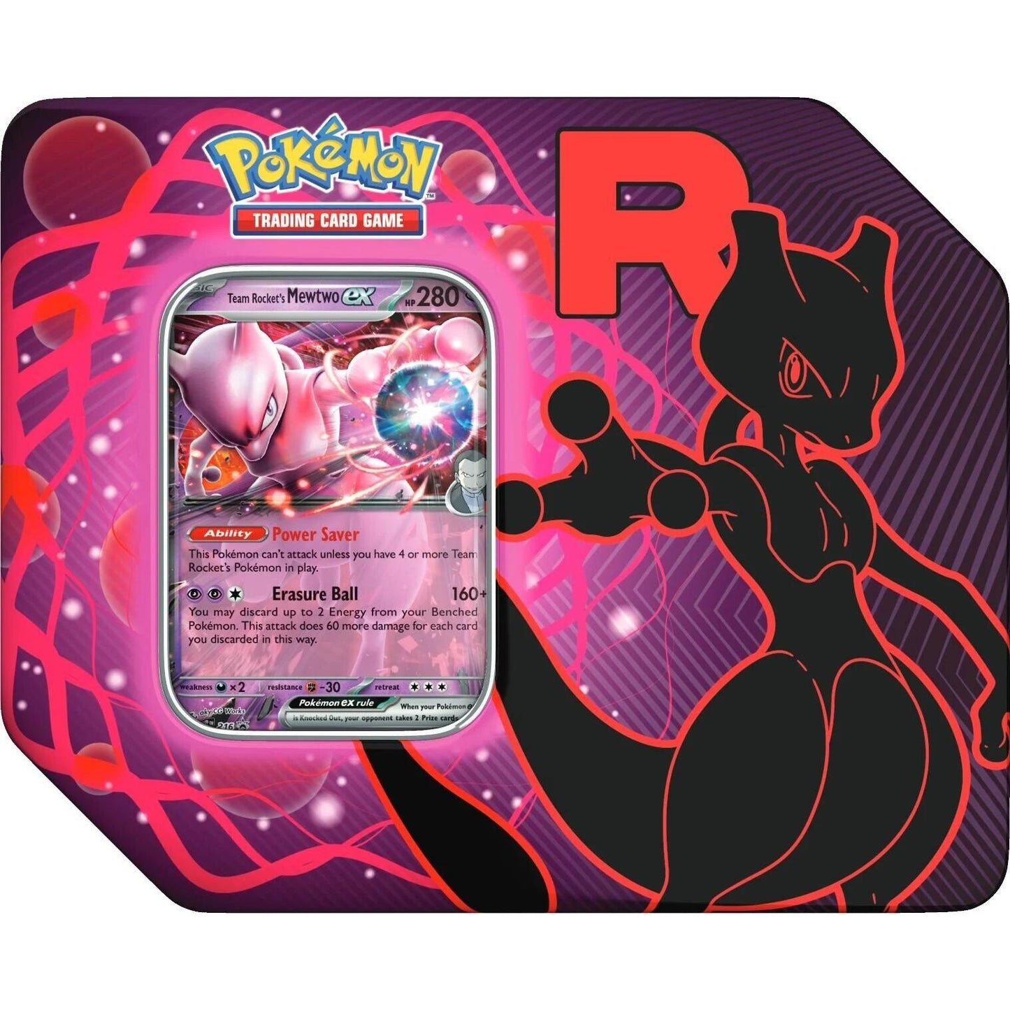Image for Team Rocket Tin [Team Rocket's Mewtwo ex] - Pokemon