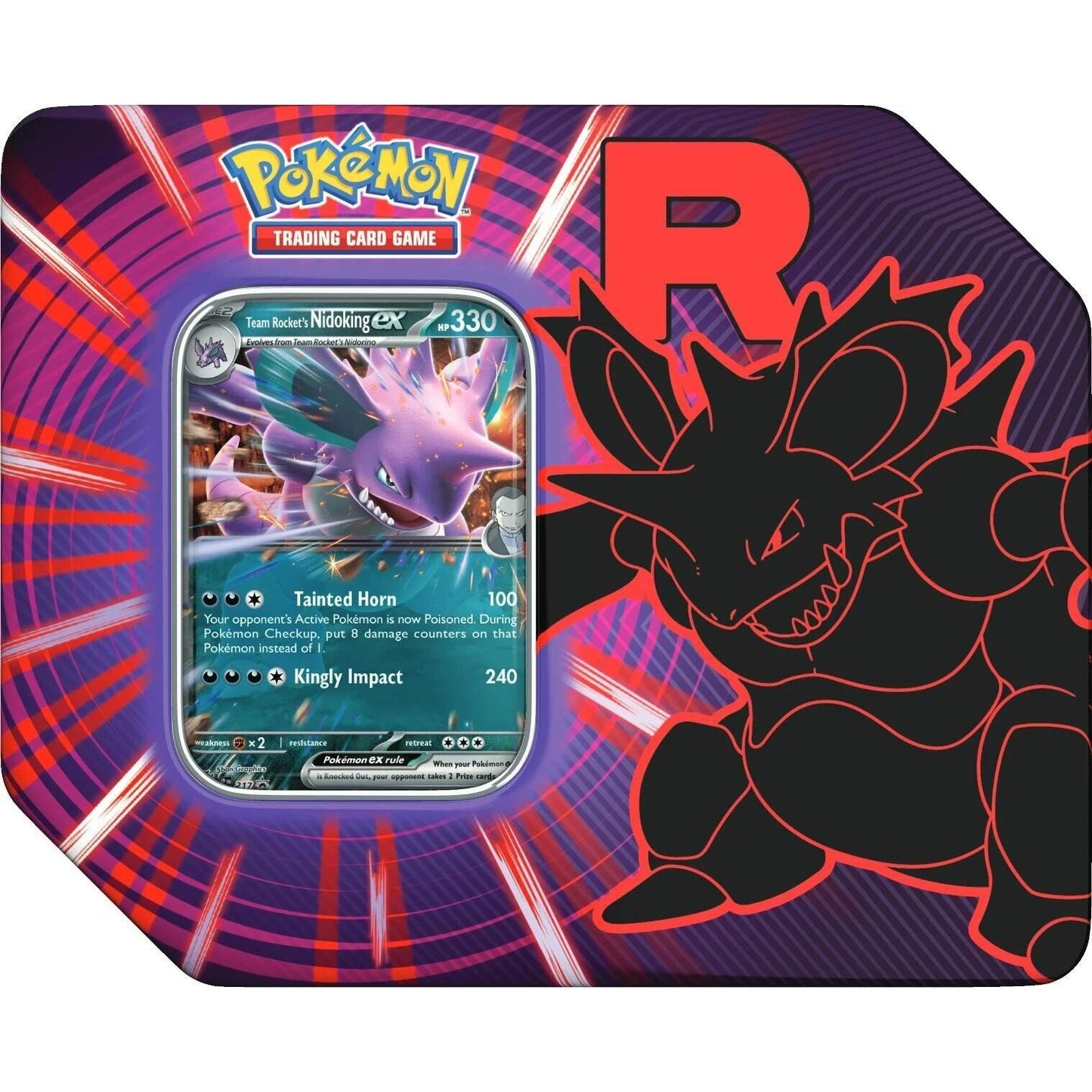 Image for Team Rocket Tin [Team Rocket's Nidoking ex] - Pokemon