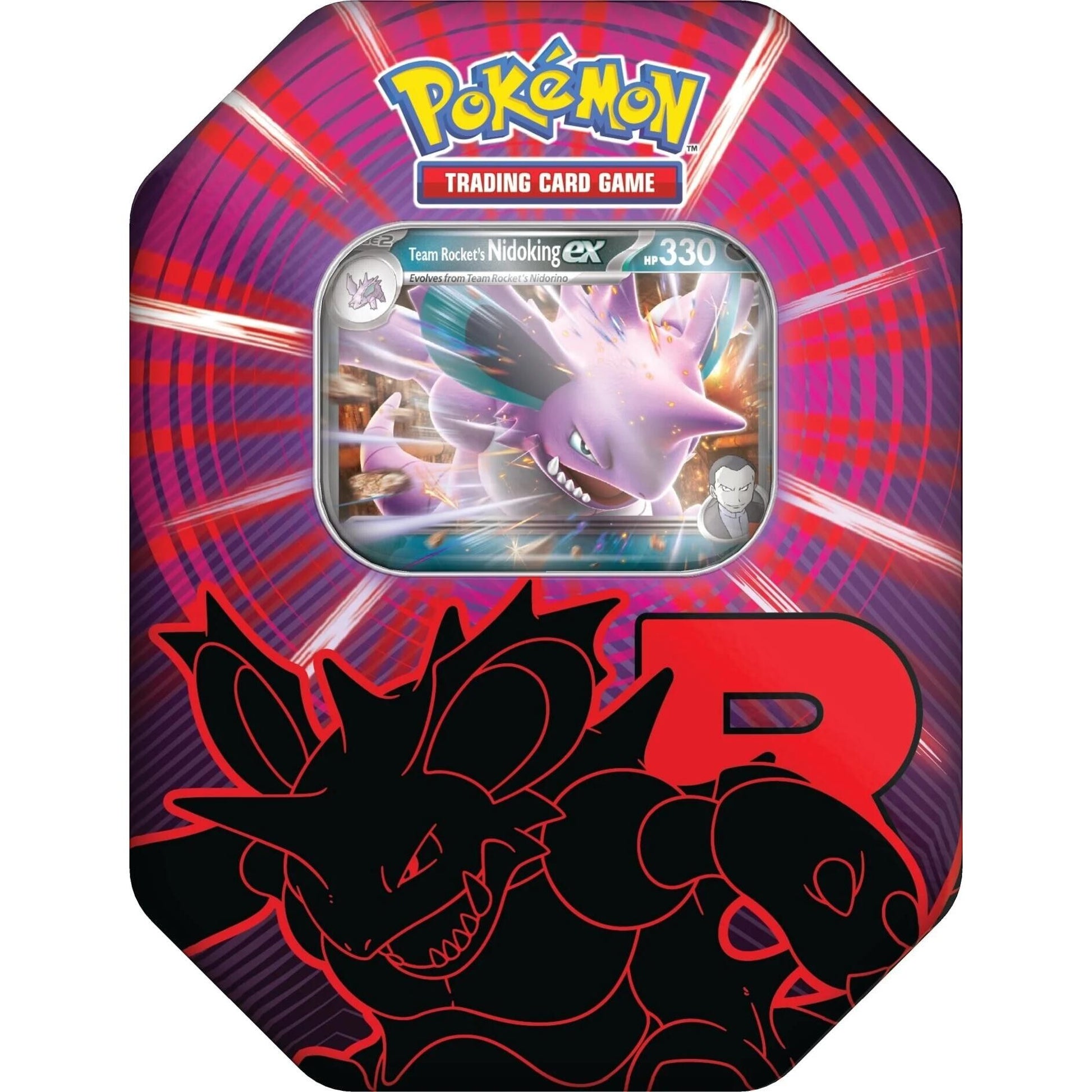 Image for Team Rocket Tin [Team Rocket's Nidoking ex] (International Version) - Pokemon