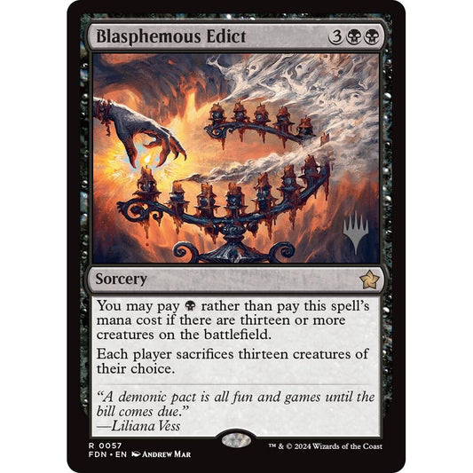 Image for Blasphemous Edict (57) (PPEOE) - Magic: The Gathering