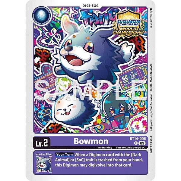 Image for Bowmon (Regionals 25-26 Season 2 Participant) (BT14-006 U) (BT14) - Digimon Card Game