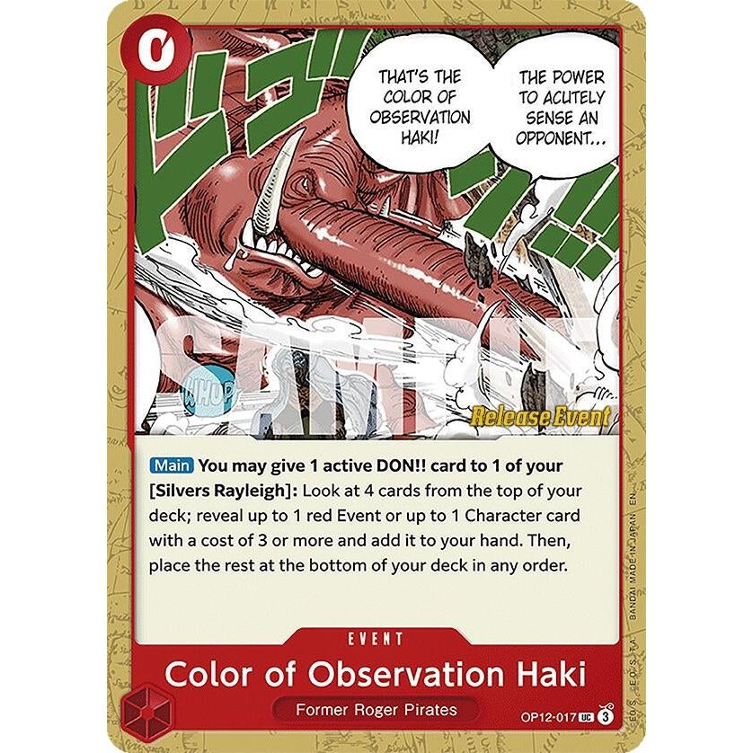 Image for Color of Observation Haki (OP12-017) (OP12 RE) - One Piece Card Game