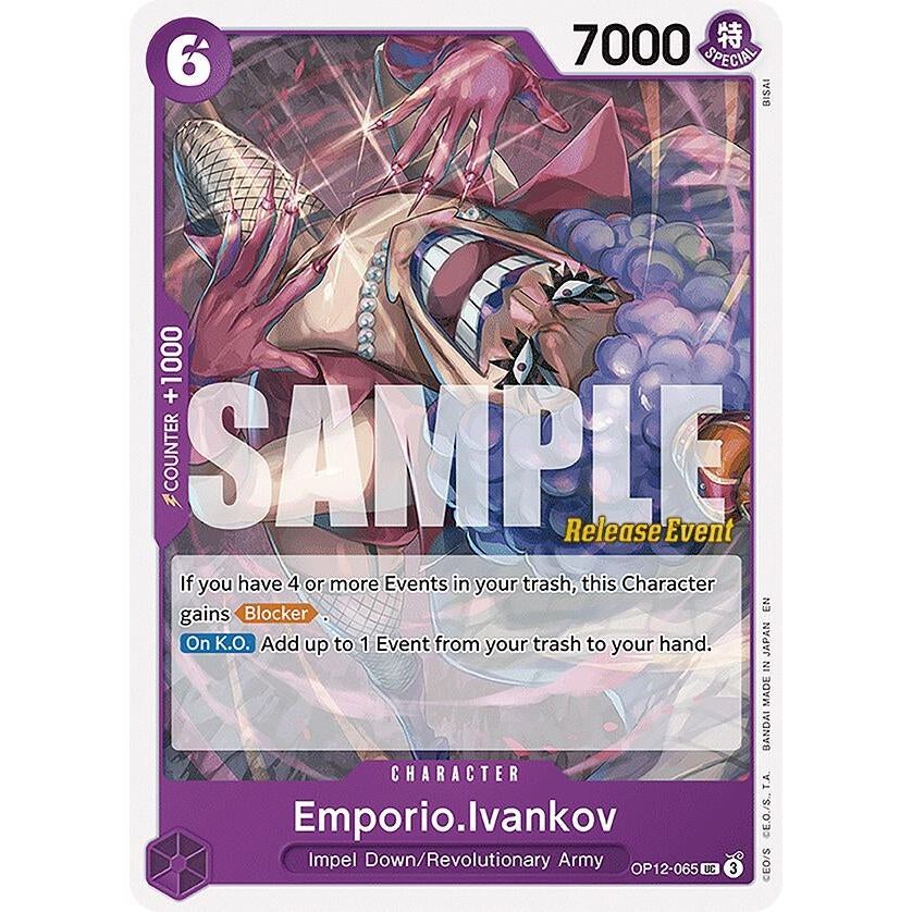 Image for Emporio.Ivankov (065) (OP12-065) (OP12 RE) - One Piece Card Game