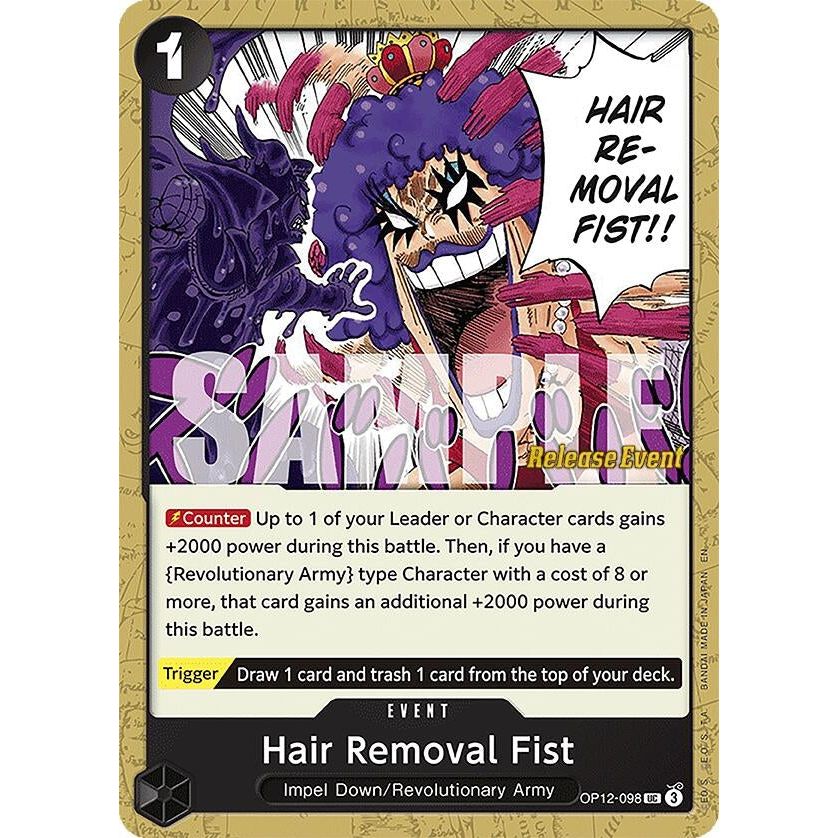 Image for Hair Removal Fist (OP12-098) (OP12 RE) - One Piece Card Game