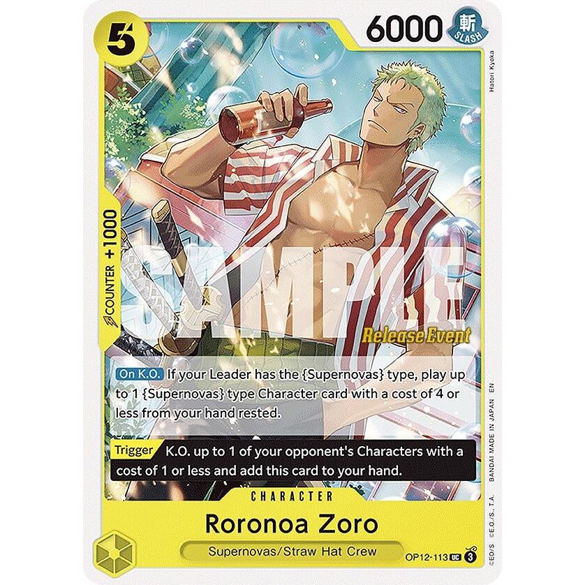 Image for Roronoa Zoro (113) (OP12-113) (OP12 RE) - One Piece Card Game