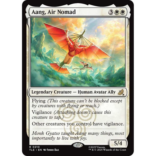 Image for Aang, Air Nomad (210) (TLE) - Magic: The Gathering
