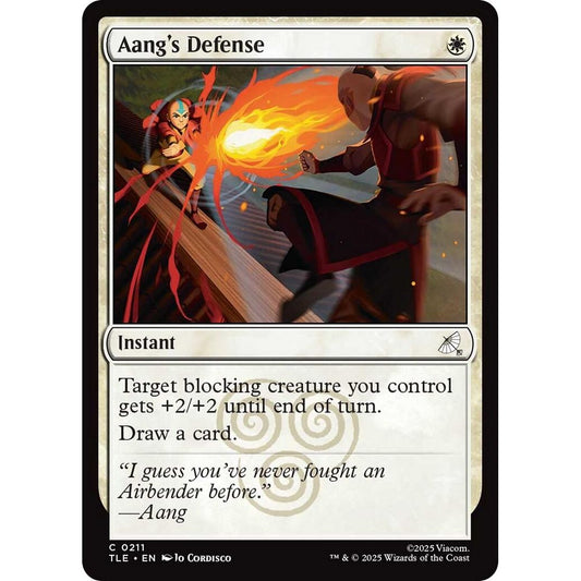 Image for Aang's Defense (211) (TLE) - Magic: The Gathering