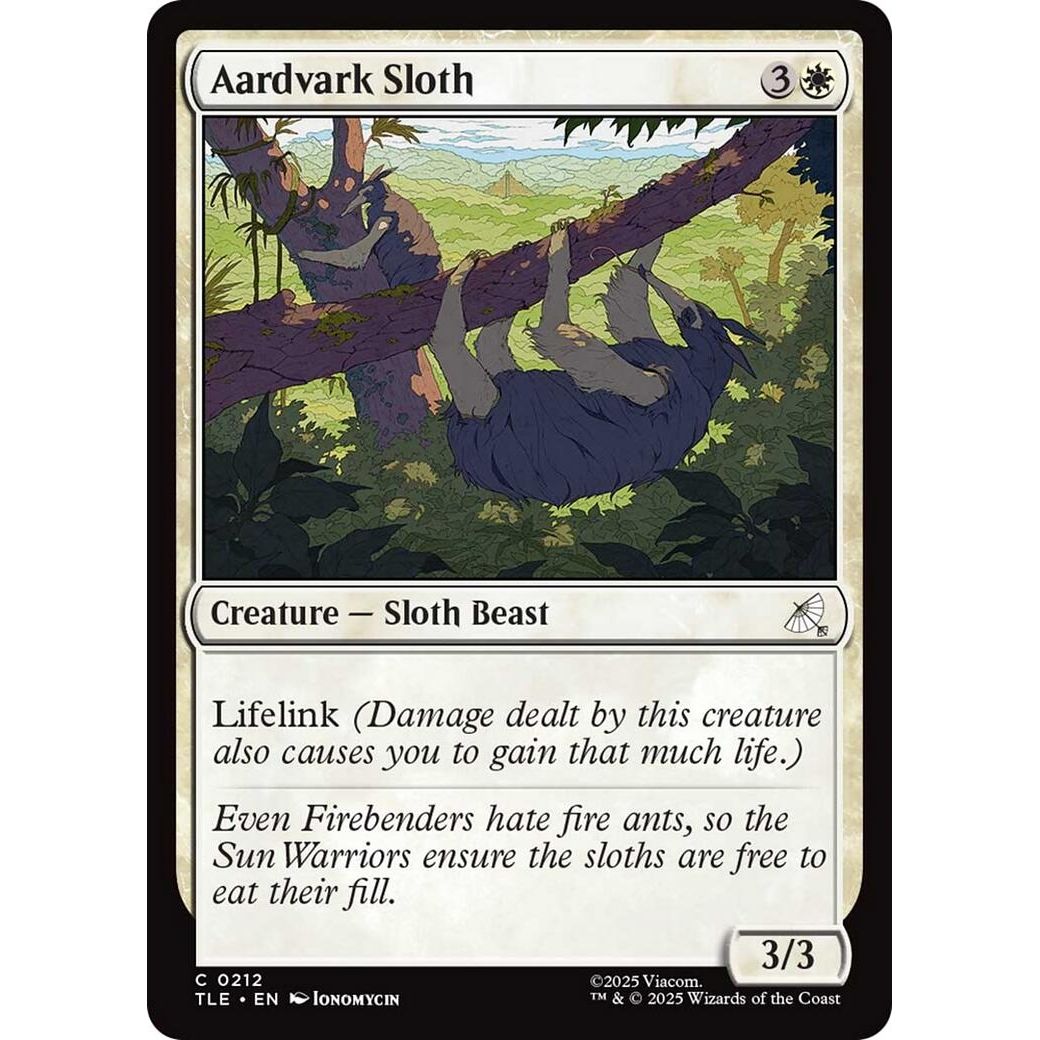 Image for Aardvark Sloth (212) (TLE) - Magic: The Gathering
