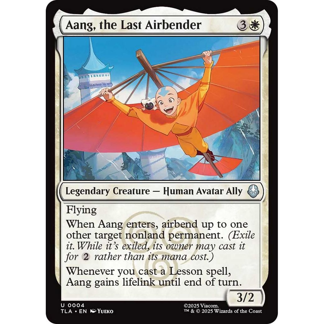 Image for Aang, the Last Airbender (4) (TLA) - Magic: The Gathering