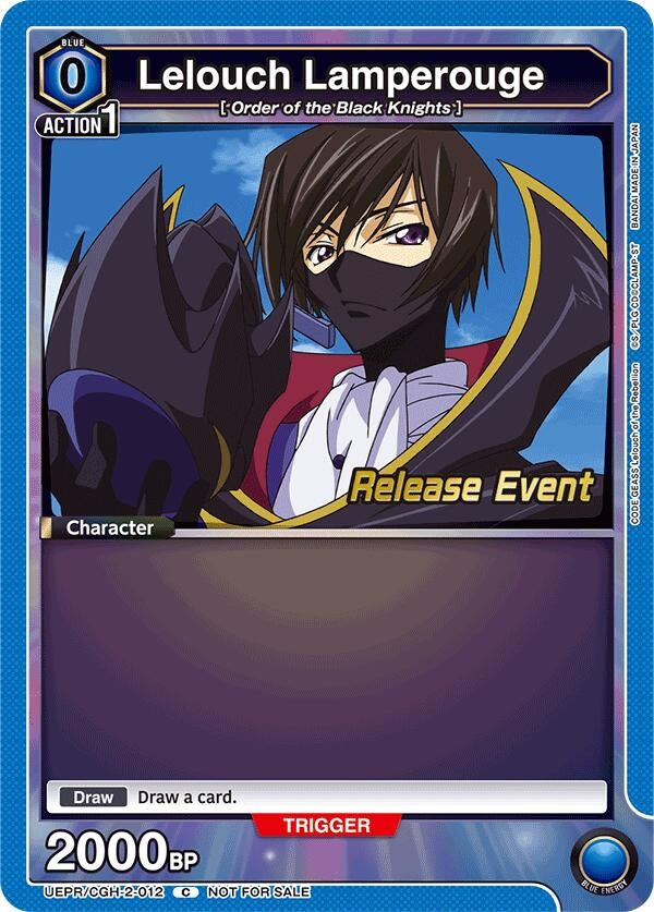 Image for Lelouch Lamperouge (012) (UEPR/CGH-2-012) (UEX03BT_RE) - Union Arena