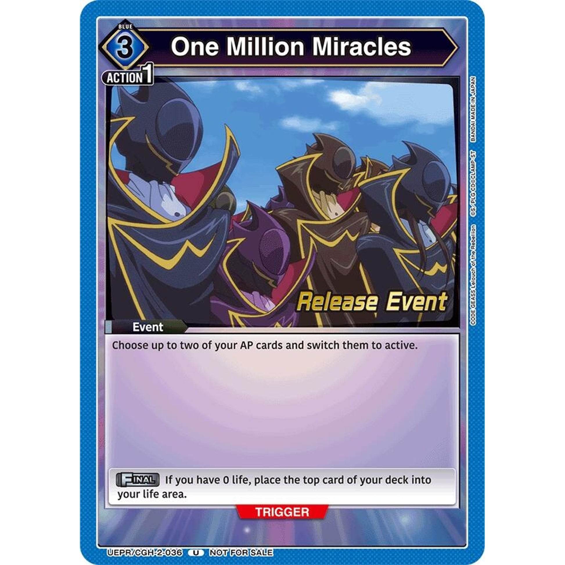 Image for One Million Miracles (UEPR/CGH-2-036) (UEX03BT_RE) - Union Arena
