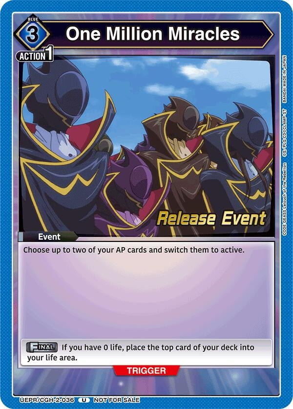 Image for One Million Miracles (UEPR/CGH-2-036) (UEX03BT_RE) - Union Arena