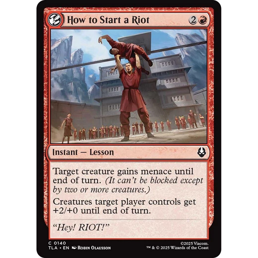 Image for How to Start a Riot (140) (TLA) - Magic: The Gathering