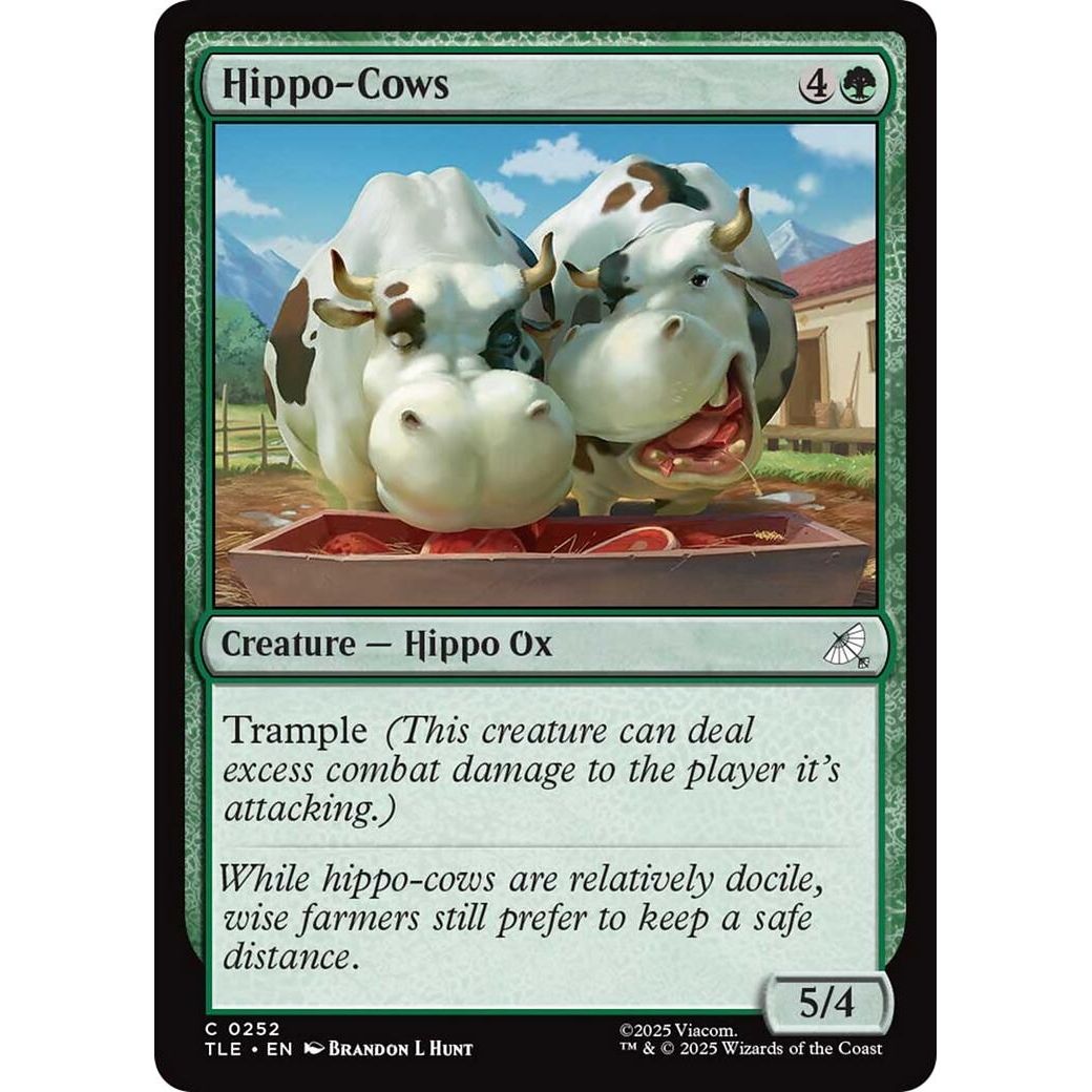 Image for Hippo-Cows (252) (TLE) - Magic: The Gathering