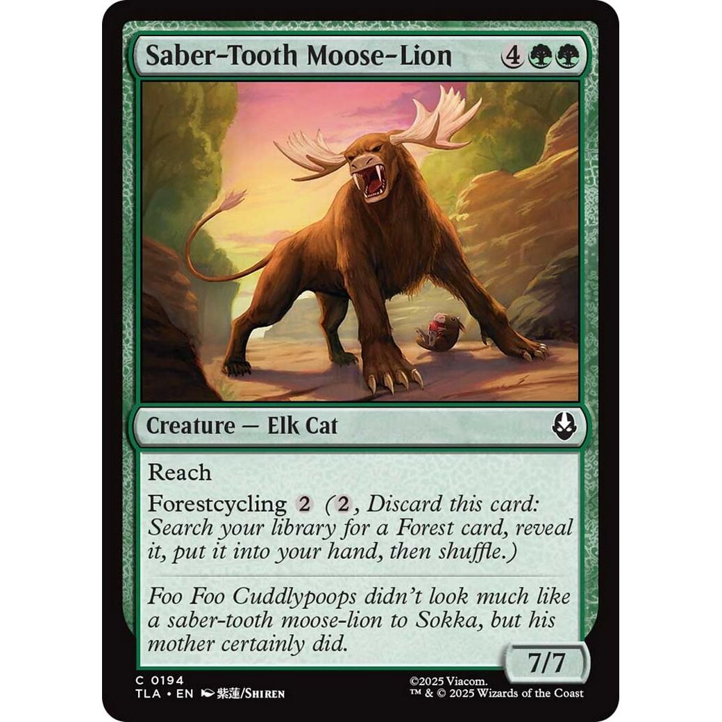 Image for Saber-Tooth Moose-Lion (194) (TLA) - Magic: The Gathering