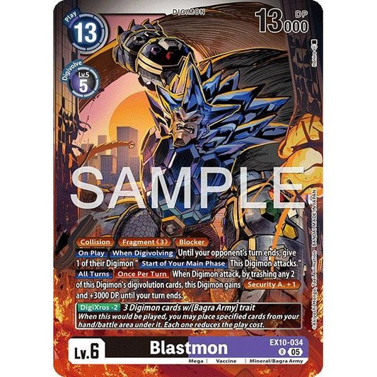 Image for Blastmon (EX10-034 R) (EX10) - Digimon Card Game