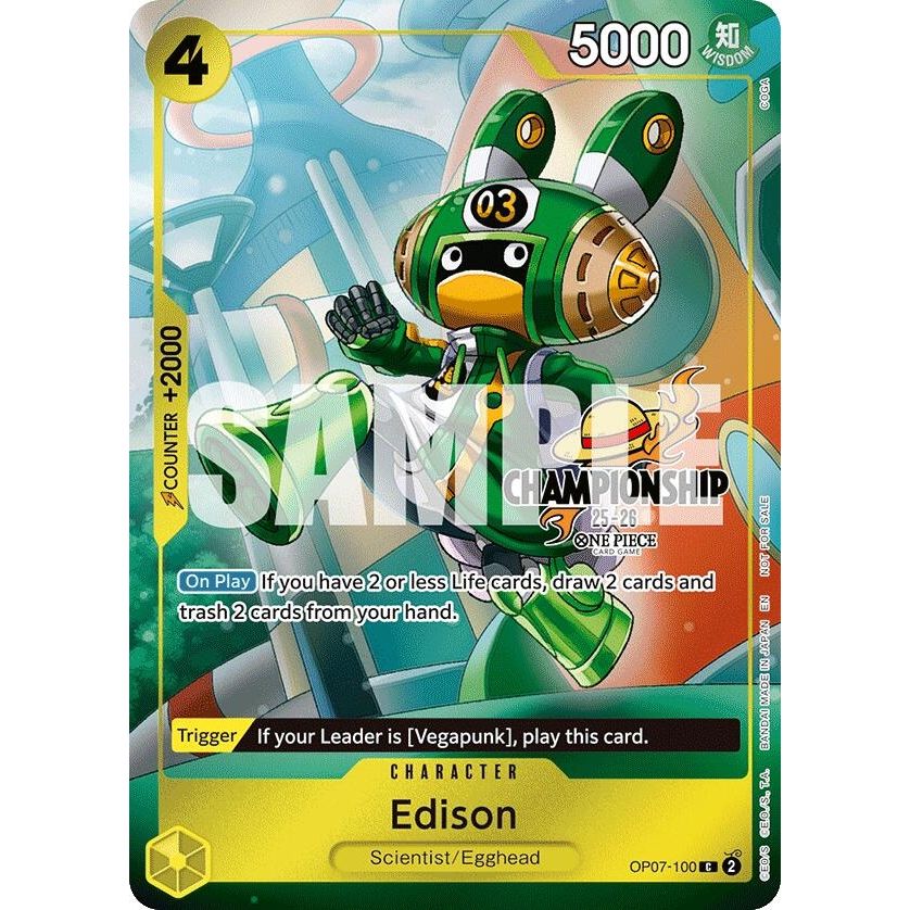Image for Edison (CS 25-26 Celebration Pack) (OP07-100) (OP-PR) - One Piece Card Game
