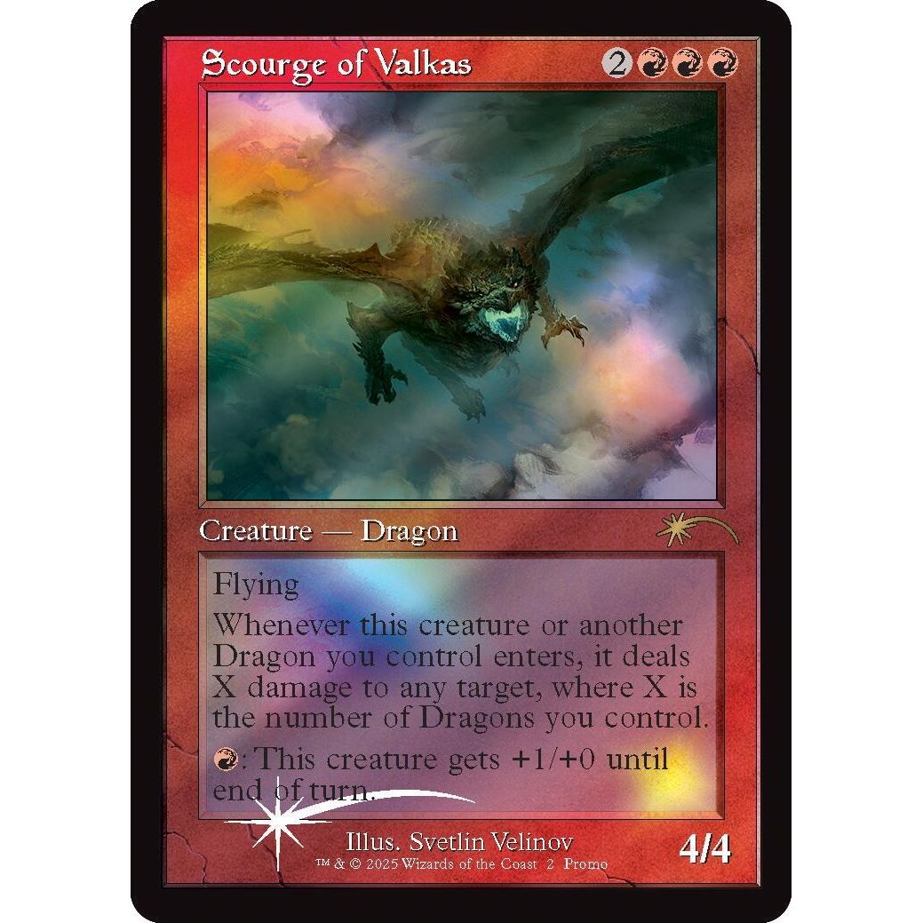 Image for Scourge of Valkas (Retro Frame) (2) (SLD) - Magic: The Gathering