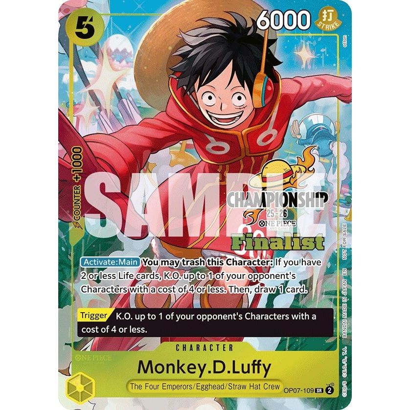Image for Monkey.D.Luffy (CS 25-26 Finalist Card Set 1) (OP07-109) (OP-PR) - One Piece Card Game