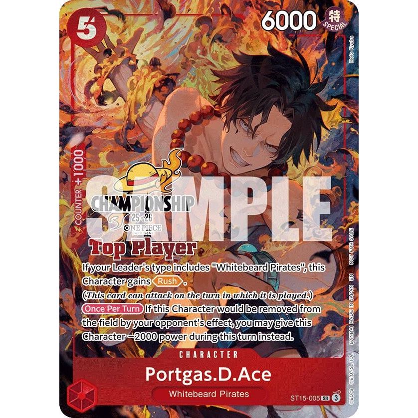 Image for Portgas.D.Ace (CS 25-26 Top Player Pack) (ST15-005) (OP-PR) - One Piece Card Game