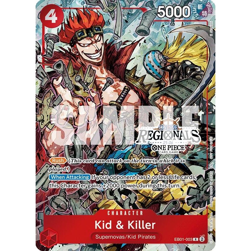 Image for Kid & Killer (Online Regional Participation Pack 2025 Vol.2) (EB01-003) (OP-PR) - One Piece Card Game