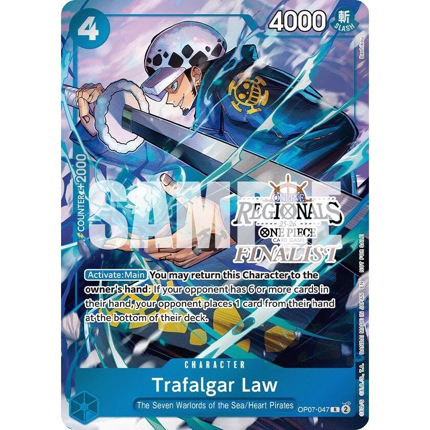 Image for Trafalgar Law (Online Regional Finalist Card Set 2025 Vol.2) (OP07-047) (OP-PR) - One Piece Card Game