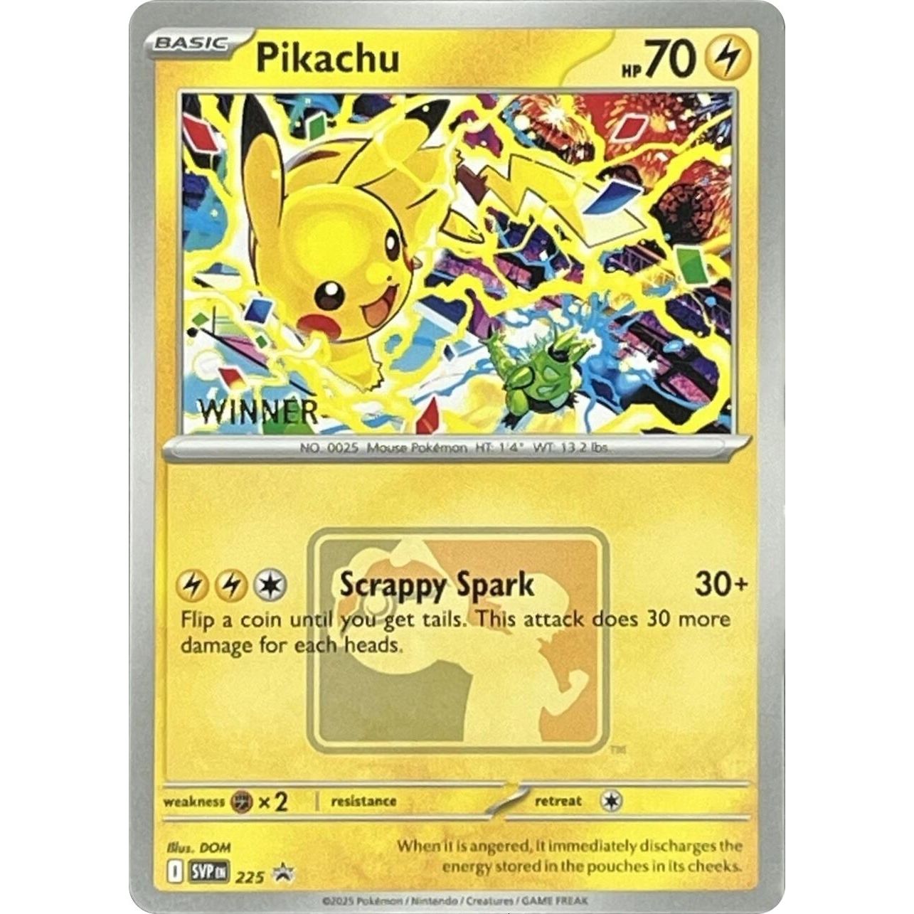 Image for Pikachu - 225 (World Championship 2025) [Winner] (225) (SVP) - Pokemon